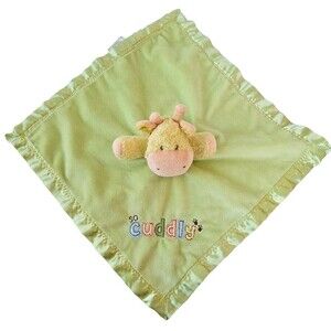 Giraffe Carters Lovey Blankie Plush Security Blanket Baby 15 x 15 Baby Satin